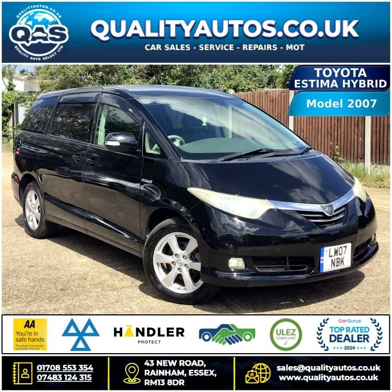 Toyota Estima Toyota Estima Hybrid 2.4 07-07 Ulez 7 Seat, F Black