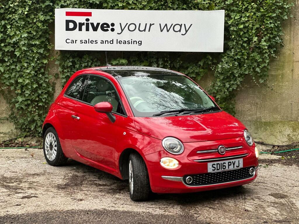 Fiat 500 Hatchback 1.2 Lounge Euro 6 Ss 201616 Red