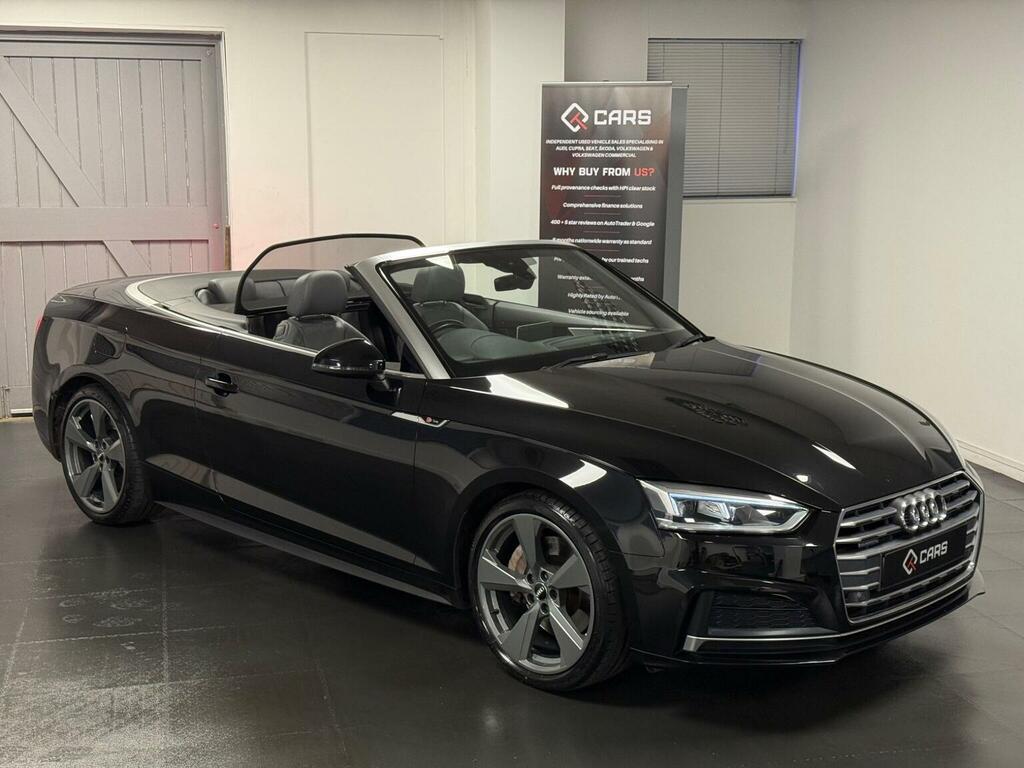 Audi A5 Convertible 2.0 Tfsi S Line S Tronic Quattro Euro Black