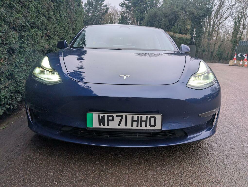 Tesla Model 3 Saloon Dual Motor Long Range 2021 WP71HHO Blue #2