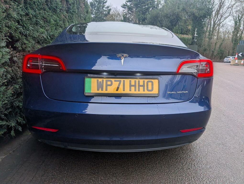 Tesla Model 3 Saloon Dual Motor Long Range 2021 WP71HHO Blue #6