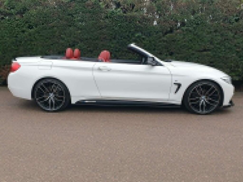 BMW 4 Series Convertible 2.0 420D M Sport Convertible 2014 White #4