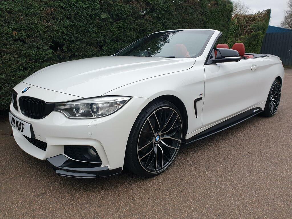 BMW 4 Series Convertible 2.0 420D M Sport Convertible 2014 White #3