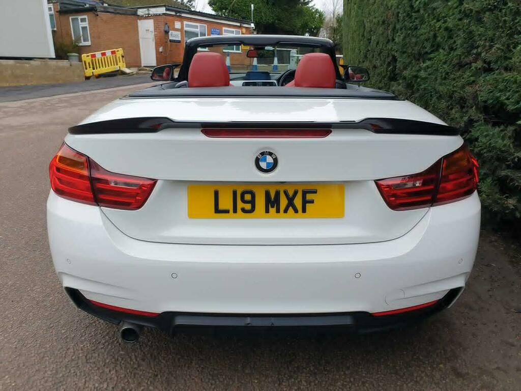 BMW 4 Series Convertible 2.0 420D M Sport Convertible 2014 White #6