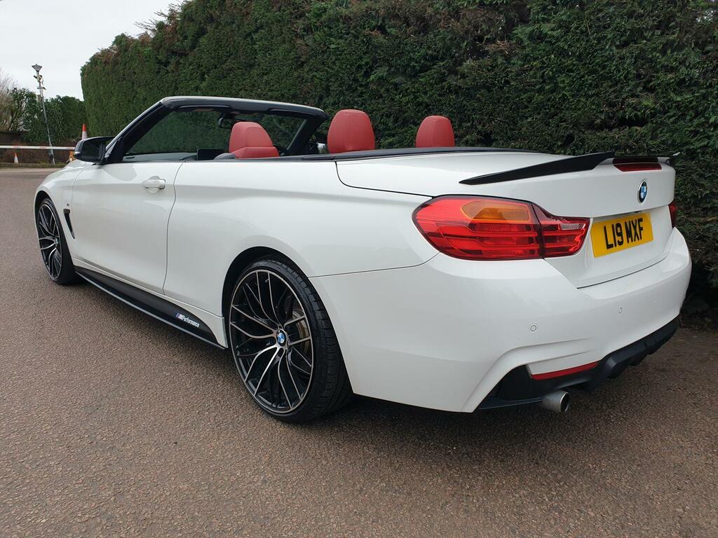 BMW 4 Series Convertible 2.0 420D M Sport Convertible 2014 White #5