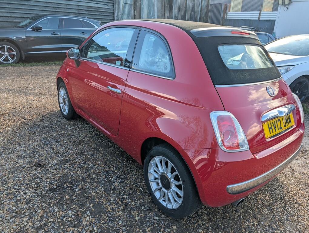 Fiat 500C Convertible 1.2 500C 1.2 Lounge 2012 HV12UMW Red #6