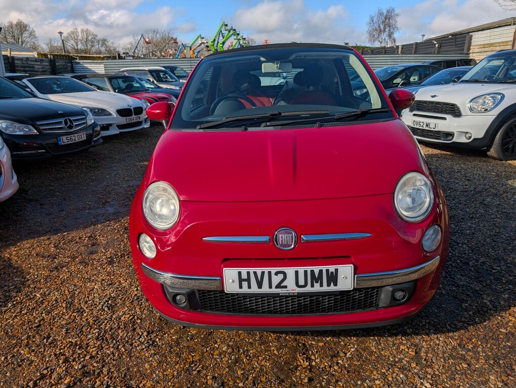 Fiat 500C Convertible 1.2 500C 1.2 Lounge 2012 HV12UMW Red #5