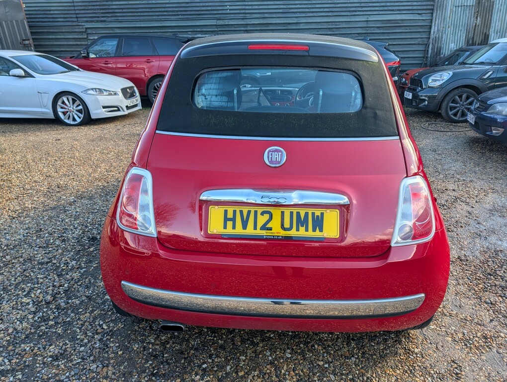 Fiat 500C Convertible 1.2 500C 1.2 Lounge 2012 HV12UMW Red #4