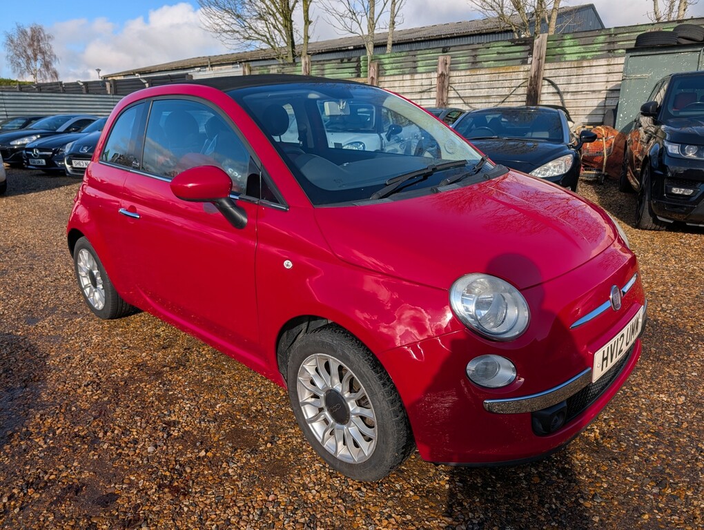 Fiat 500C Convertible 1.2 500C 1.2 Lounge 2012 Red
