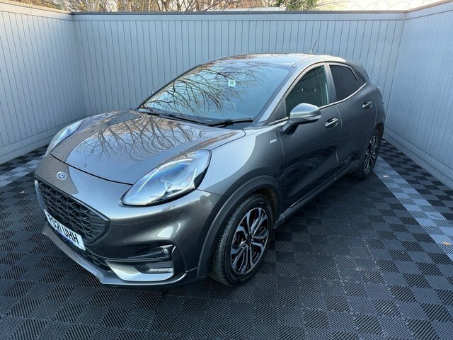 Ford Puma 2021 1.0T Ecoboost Mhev St-line Suv Man PO21UHH Grey #2