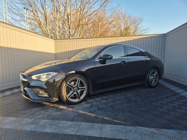 Mercedes-Benz CLA Class 2019 1.3 Cla200 Amg Line Coupe 7G-dct E SD69RCF Black #4