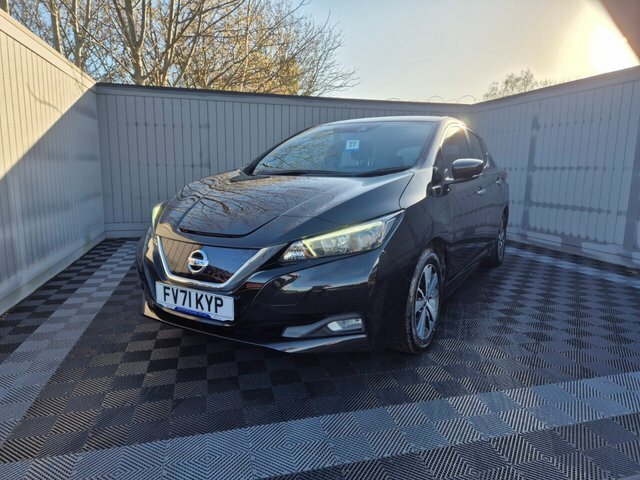 Nissan Leaf 2021 40Kwh Acenta Hatchback 150 FV71KYP Black #2