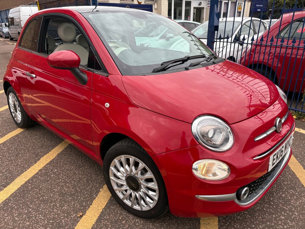 Fiat 500 1.2 Lounge Hatchback Sat Nav - New Cambelt Red