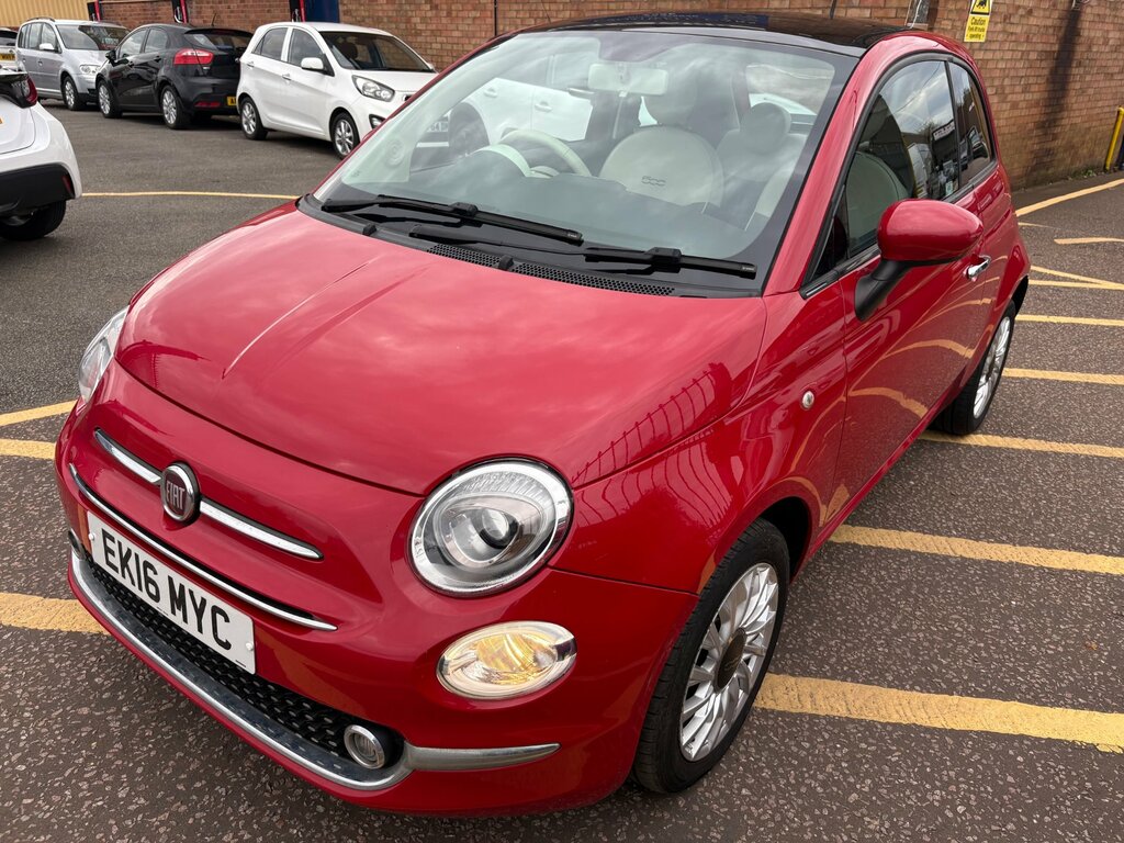 Fiat 500 1.2 Lounge Hatchback Sat Nav - New Cambelt EK16MYC Red #2