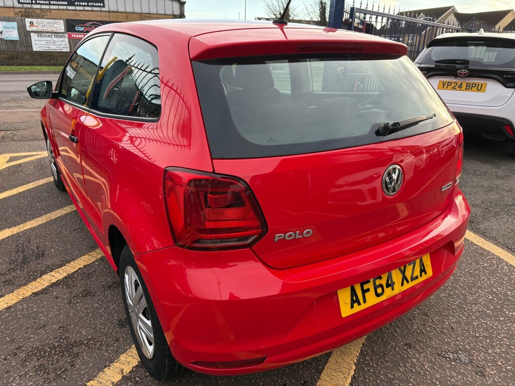 Volkswagen Polo 64 Plate 1.0 Bluemotion Tech S Hatchback AF64XZA Red #3