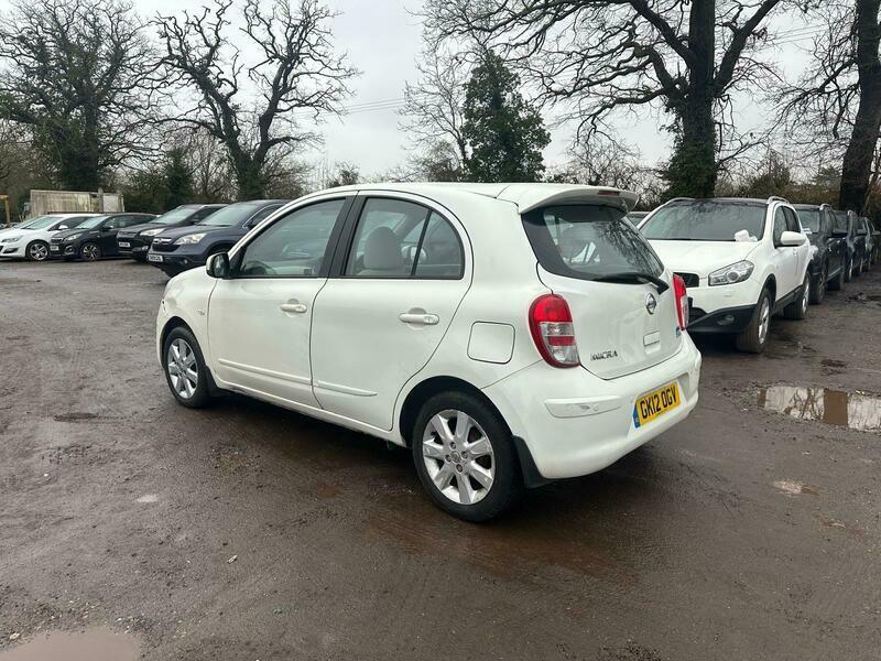 Nissan Micra 1.2 Dig-s Shiro Euro 5 Ss GK12OGV White #5