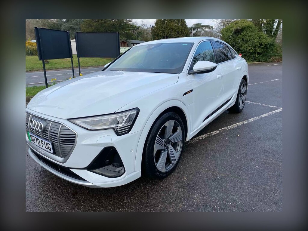 Audi E-tron 55 S Line Sportback Quattro 95Kwh ND70FUG White #6