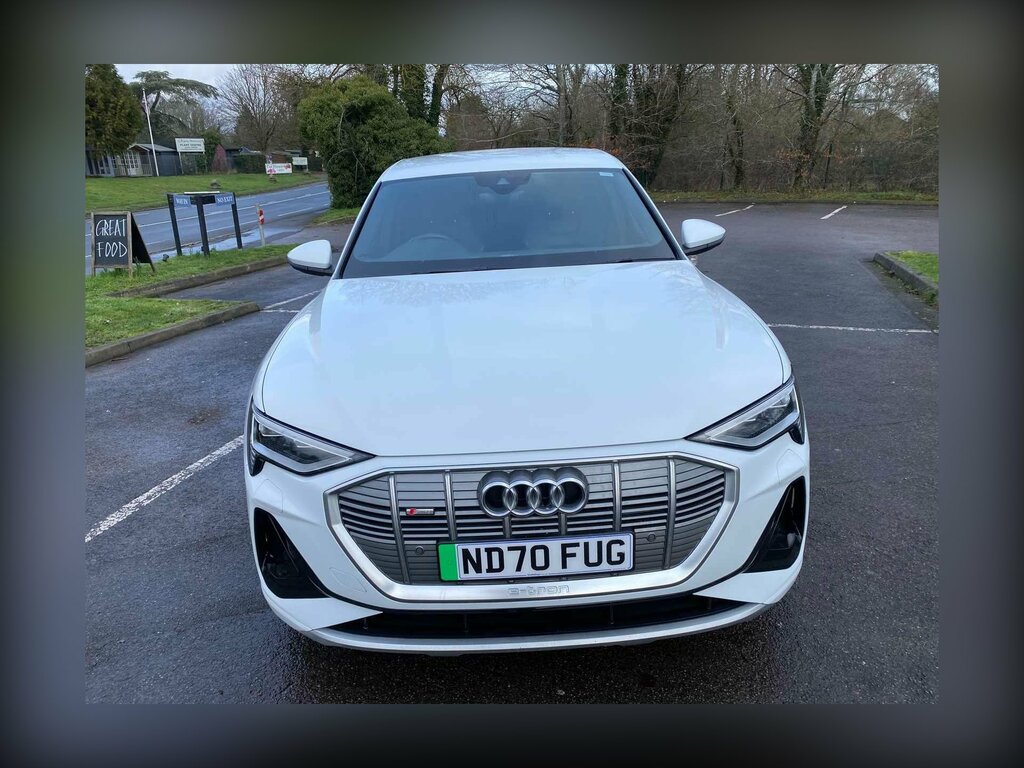 Audi E-tron 55 S Line Sportback Quattro 95Kwh ND70FUG White #4