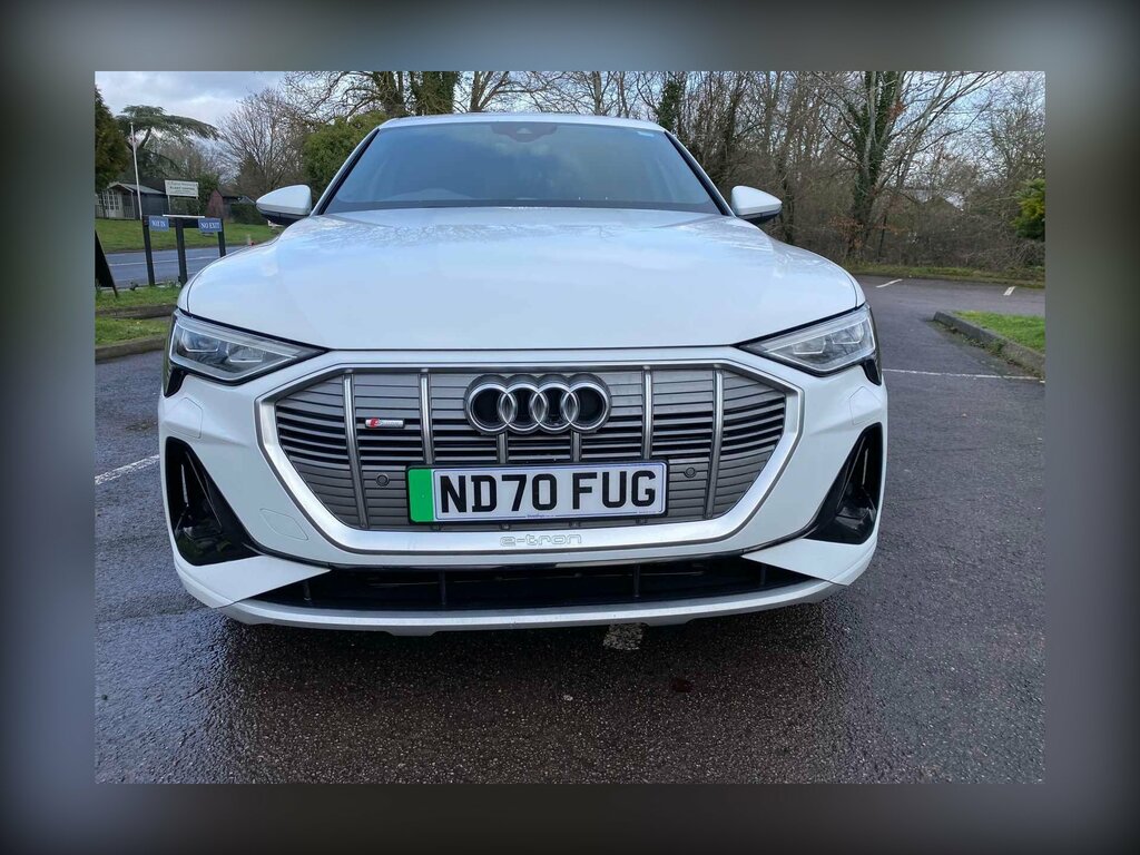 Audi E-tron 55 S Line Sportback Quattro 95Kwh ND70FUG White #5