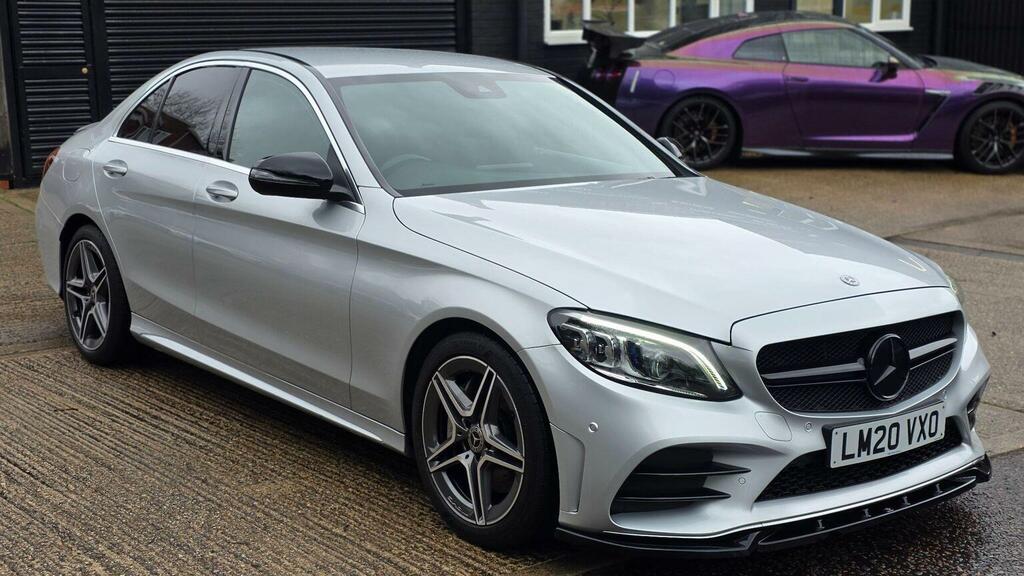 Mercedes-Benz C Class Saloon 2.0 C300 Amg Line Edition G-tronic Euro 6 LM20VXO Silver #4