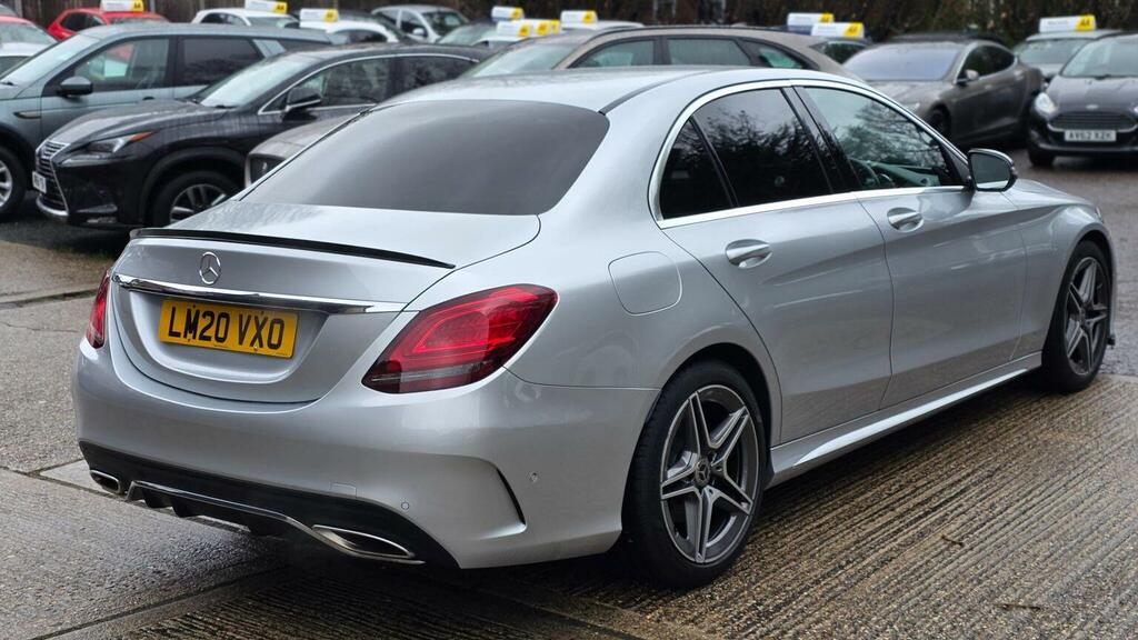 Mercedes-Benz C Class Saloon 2.0 C300 Amg Line Edition G-tronic Euro 6 LM20VXO Silver #6