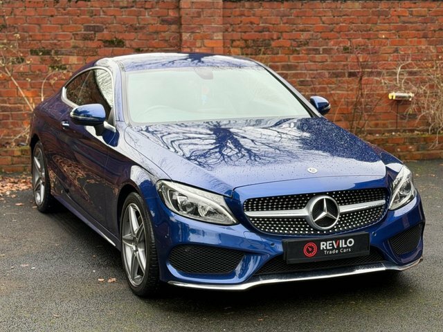 Mercedes-Benz C Class 2018 2.0 C200 Amg Line Coupe G-tronic LS68ZUD Blue #4