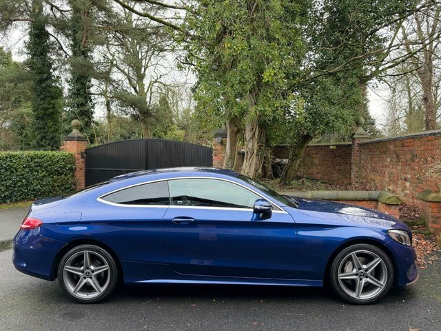 Mercedes-Benz C Class 2018 2.0 C200 Amg Line Coupe G-tronic LS68ZUD Blue #5