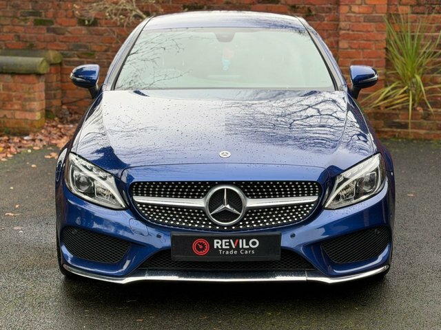 Mercedes-Benz C Class 2018 2.0 C200 Amg Line Coupe G-tronic LS68ZUD Blue #3