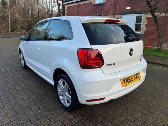 Volkswagen Polo Hatchback YM65XKG White #3