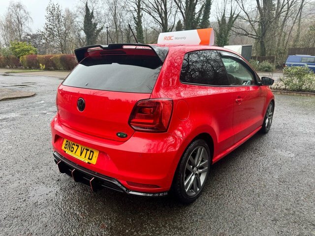 Volkswagen Polo Hatchback BN67VTD Red #4