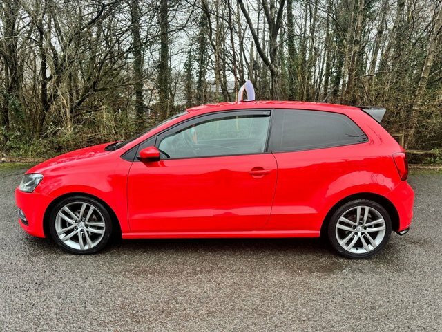 Volkswagen Polo Hatchback BN67VTD Red #2