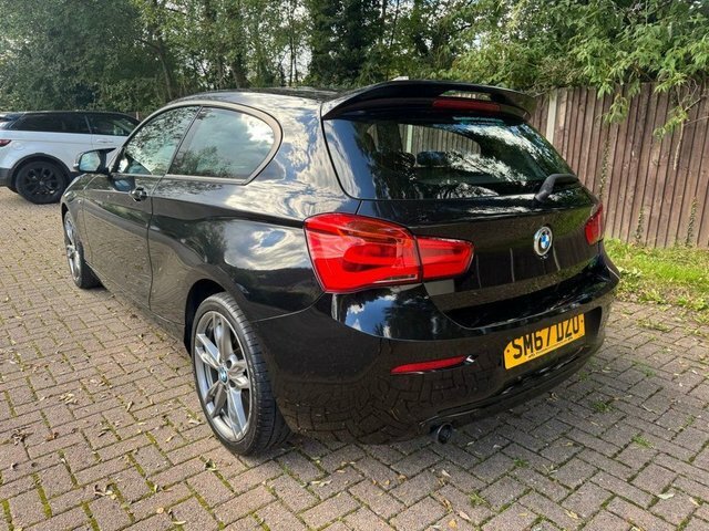 BMW 1 Series Hatchback SM67DZU Black #3