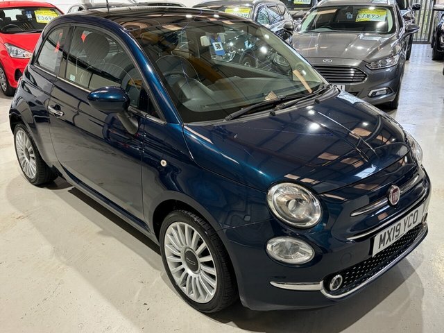 Fiat 500 2019 1.2 Lounge Hatchback Euro 6 Blue