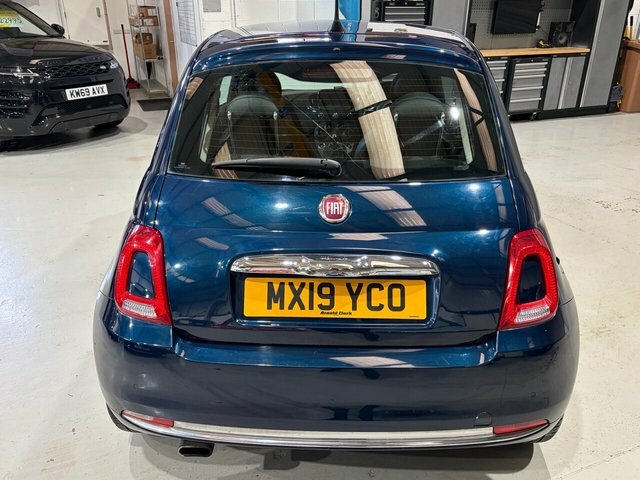 Fiat 500 2019 1.2 Lounge Hatchback Euro 6 MX19YCO Blue #4