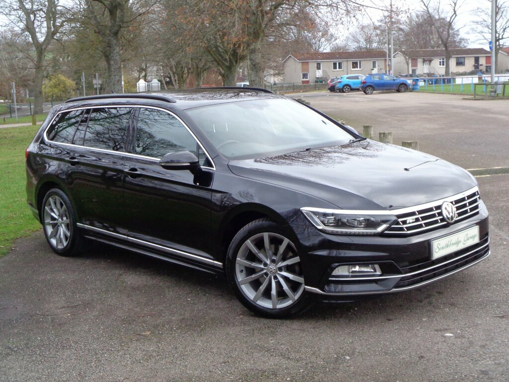 Volkswagen Passat 2.0Tdi 150 R-line Estate Pan Roof Dsg Black