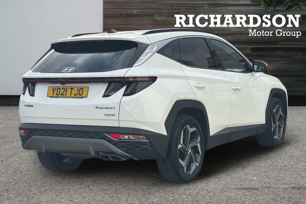 Hyundai Tucson 1.6 H T-gdi Premium Euro 6 Ss YD21TJO White #3
