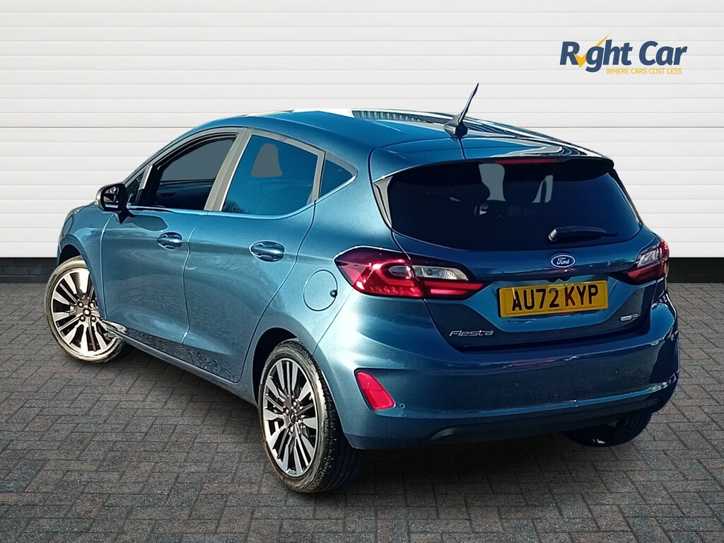 Ford Fiesta 1.0T Ecoboost Mhev Titanium Vignale - 2022 72 AU72KYP Blue #3
