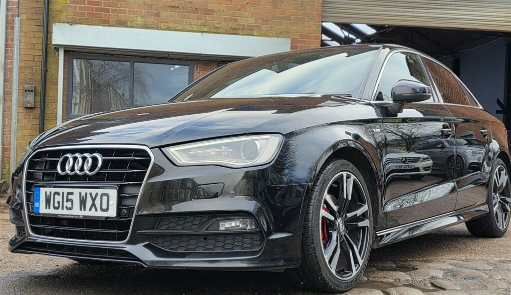 Audi A3 1.6 Tdi S Line S Tronic Euro 6 Ss Black #3