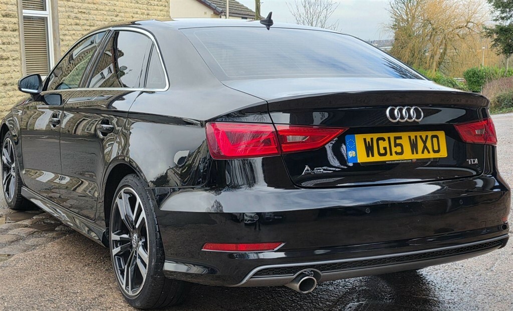Audi A3 1.6 Tdi S Line S Tronic Euro 6 Ss Black #5