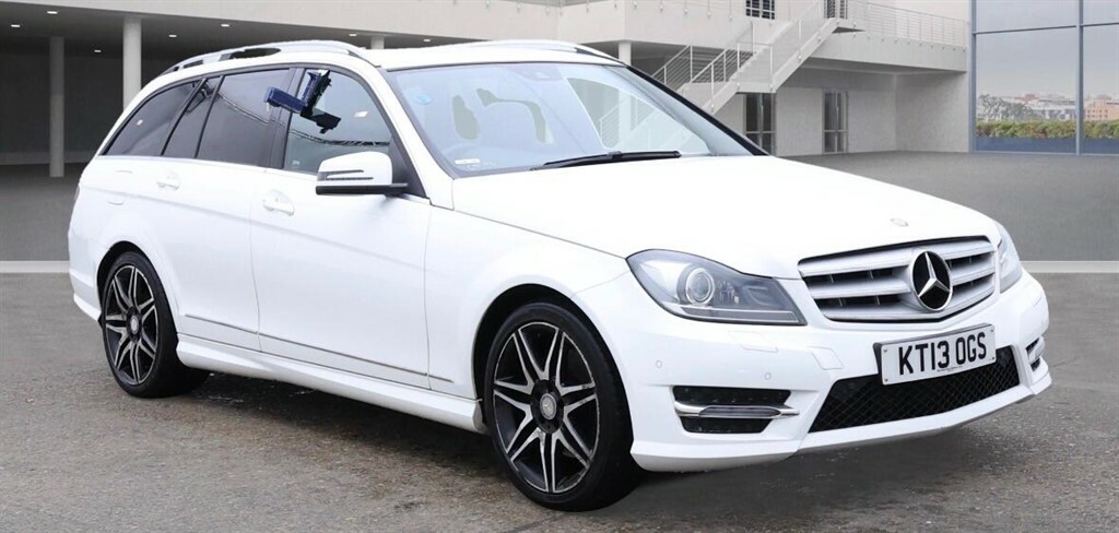 Mercedes-Benz C Class 3.0 Cdi V6 Blueefficiency Amg Sport Plus G-tronic White