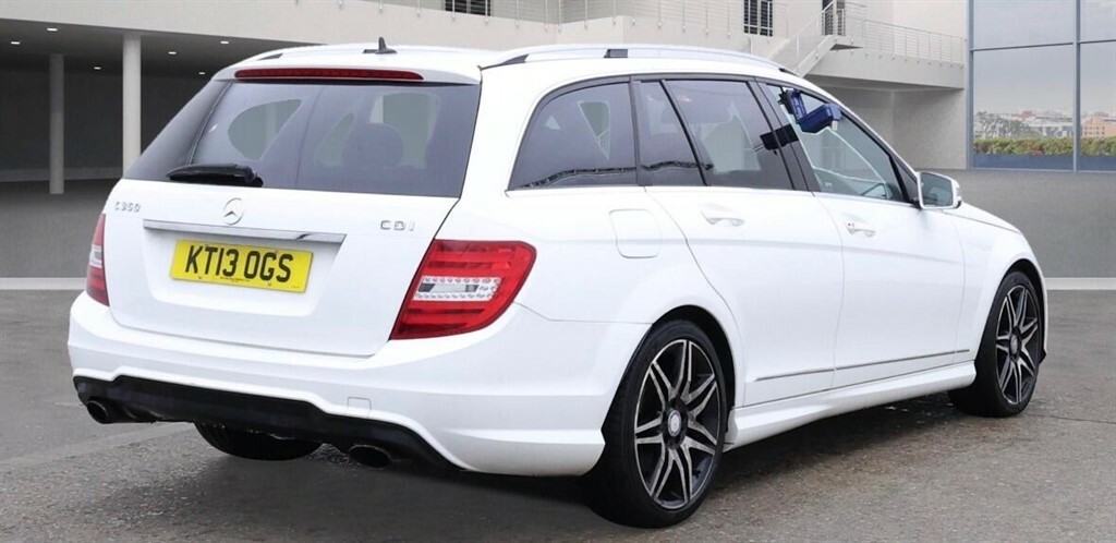Mercedes-Benz C Class 3.0 Cdi V6 Blueefficiency Amg Sport Plus G-tronic White #3