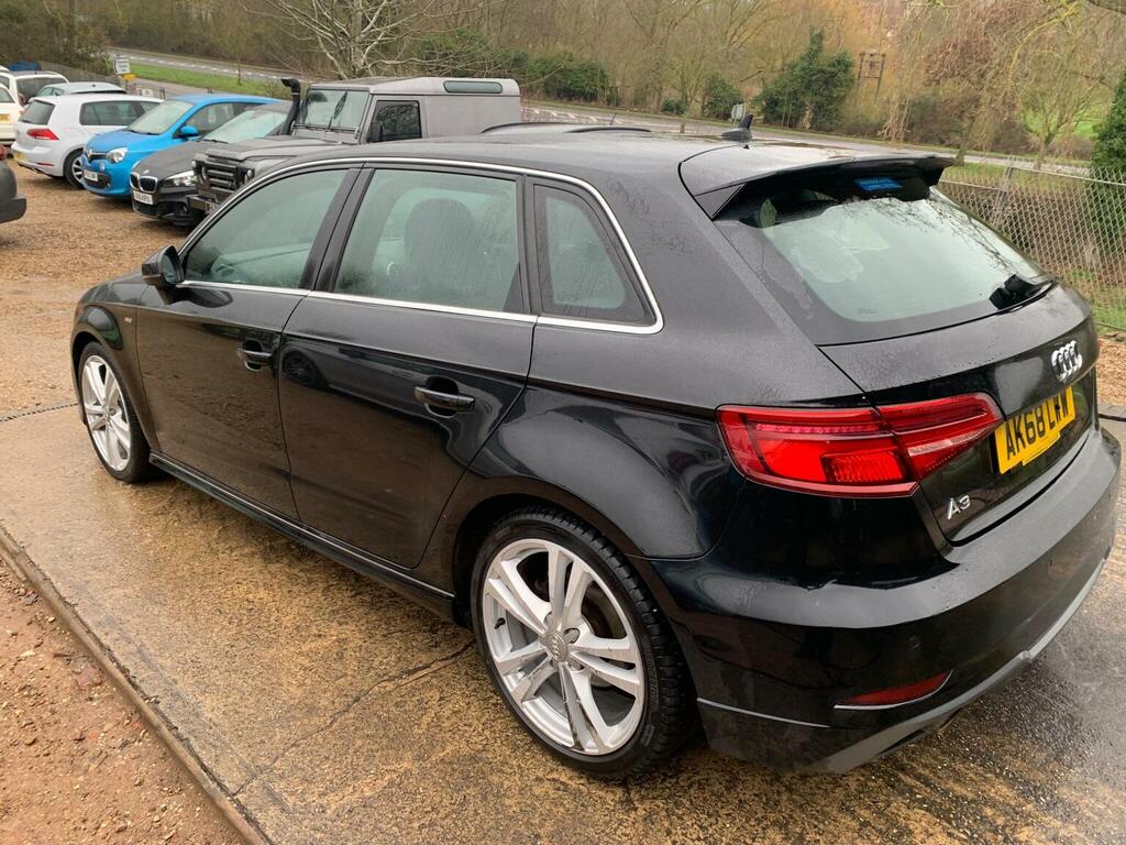 Audi A3 Tfsi 30 S Line Sportback Euro 6 Ss AK68LWW Black #6