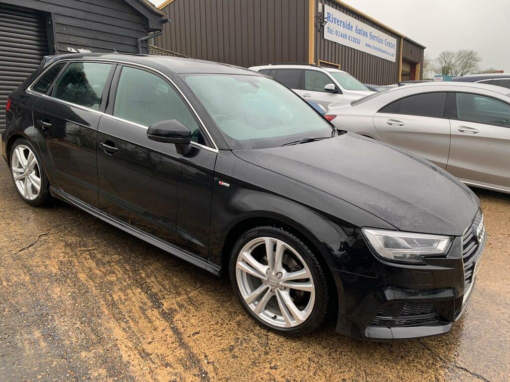 Audi A3 Tfsi 30 S Line Sportback Euro 6 Ss AK68LWW Black #3