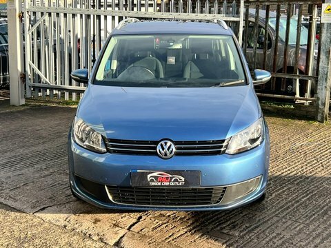 Volkswagen Touran 1.6 Tdi Bluemotion YR14JNO Blue #4