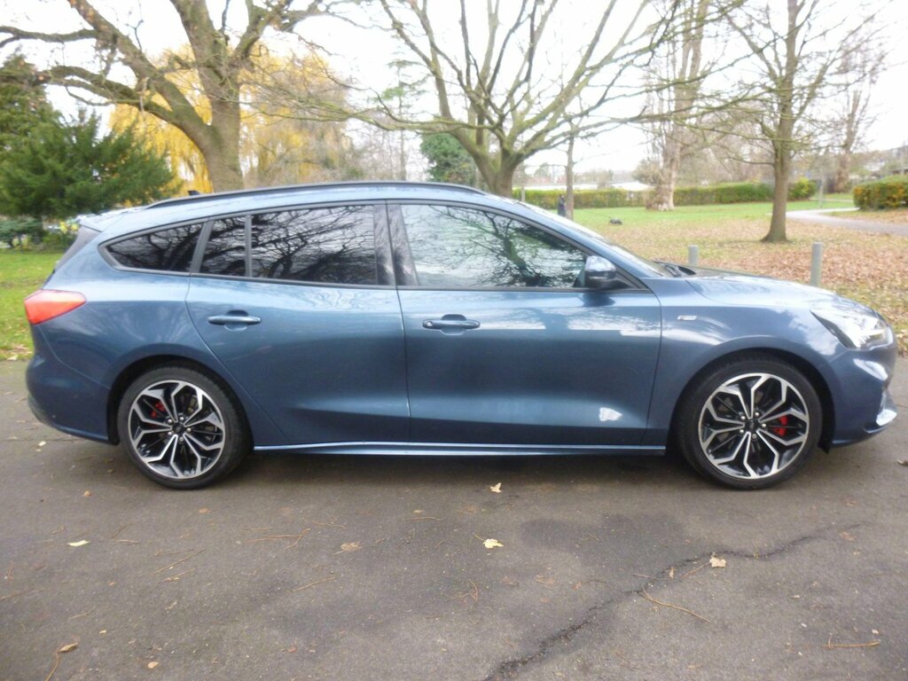 Ford Focus 1.0T Ecoboost St-line X Euro 6 Ss LD19HJY Blue #2