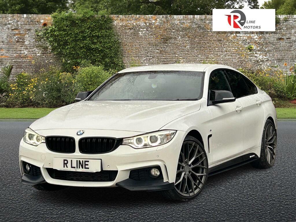 BMW 4 Series Gran Coupe 2.0 420D M Sport Hatchback YB14LHR White #4