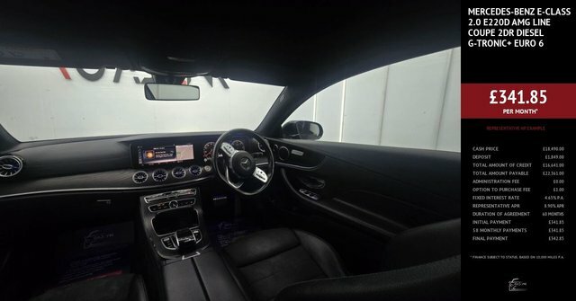 Mercedes-Benz E Class 2.0 E220d Amg Line Coupe G-tronic Euro LM69PCZ Black #3