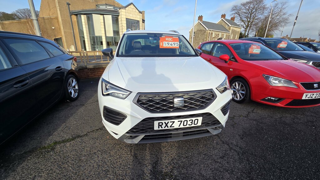 Seat Ateca 2022 Seat Ateca 1.5 Ecotsi Fr Dsg RXZ7030 White #2