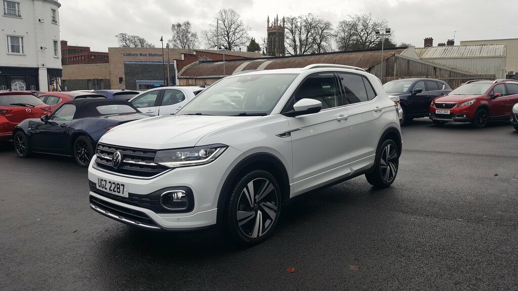 Volkswagen T-Cross 2021 Volkswagen T-cross 1.0 R-line Tsi Dsg White #5