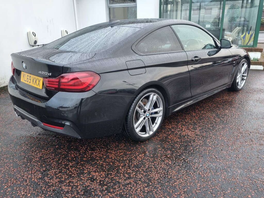 BMW 4 Series 2020 Bmw 4 Series 2.0 420D M Sport YL69KKX Black #4